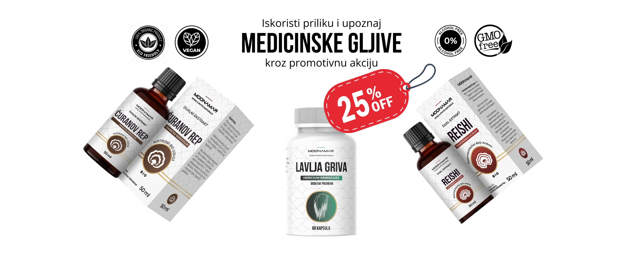 Medicinske - ljkovite gljive firme Fungiverse